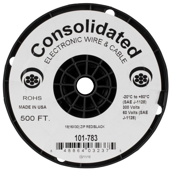 Main product image for Consolidated 500 ft. 18 AWG Power Speaker Wire (Re 101-783